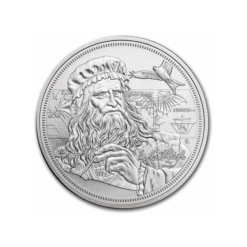 Stříbrná mince 1 oz Inspirace Leonardo Da Vinci 2021