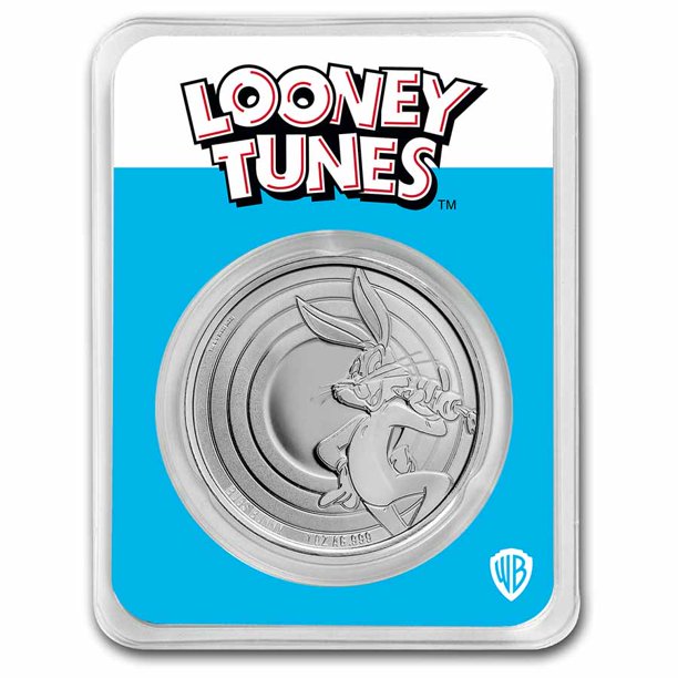 Stříbrná mince 1 oz Bugs Bunny Looney Tunes 2022 BU v kartě