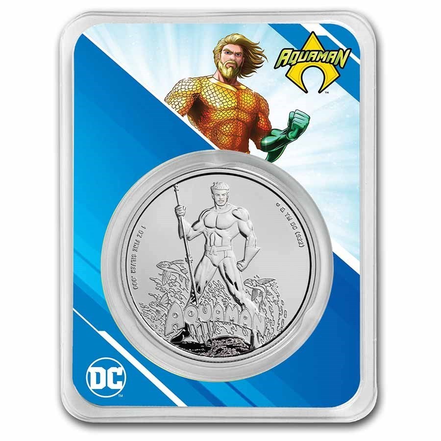 Stříbrná mince 1 oz Aquaman DC Comics 2023 TEP