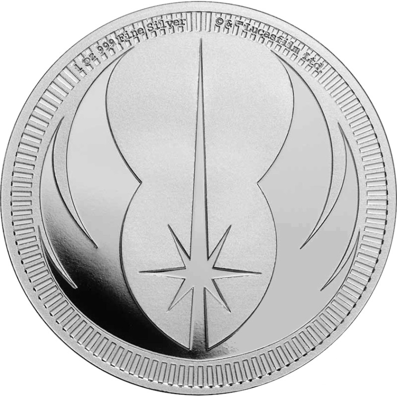 Stříbrná mince Star Wars Emblém Řádu Jedi  1 oz 2023