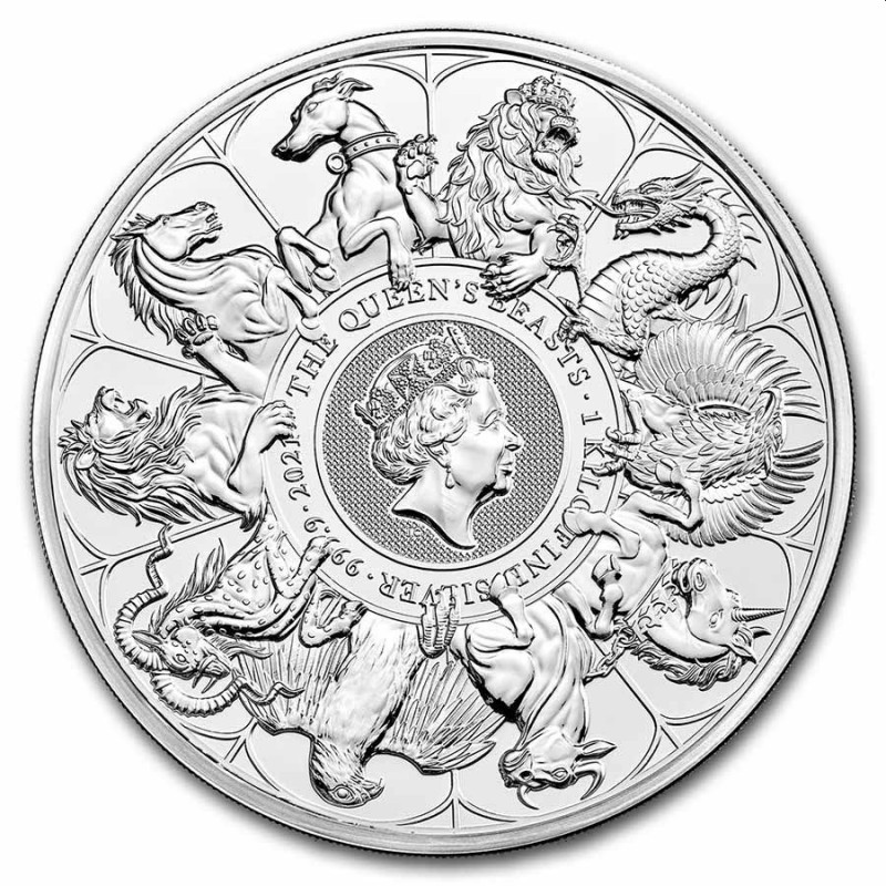 Stříbrná mince 1000 g  Queen's Beasts Completer 2021
