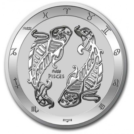 Stříbrná mince 1 oz Ryby Zodiac