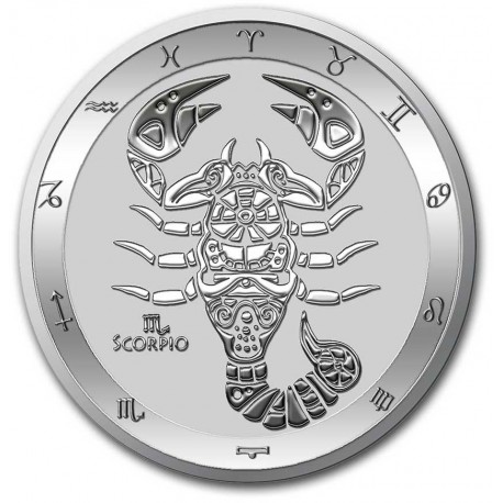 Stříbrná mince 1 oz Štír Zodiac