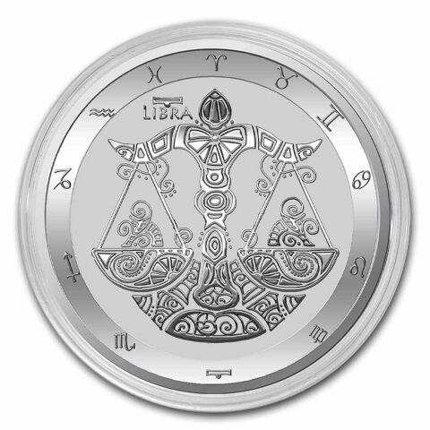 Stříbrná mince 1 oz Váhy Zodiac