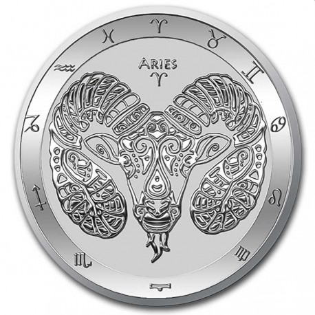 Stříbrná mince 1 oz Beran Zodiac