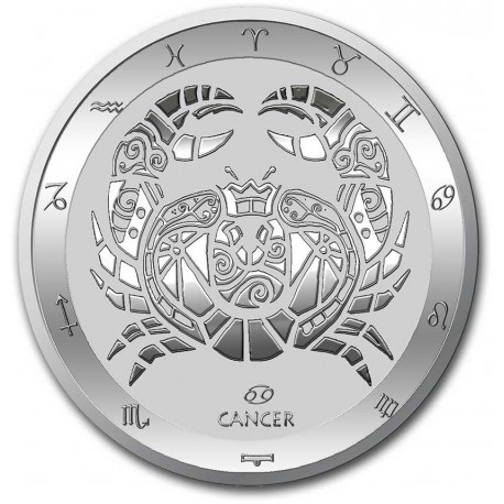 Stříbrná mince 1 oz Rak Zodiac