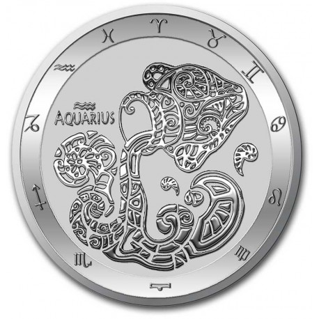  Stříbrná mince  1 oz  Vodnář Zodiac 