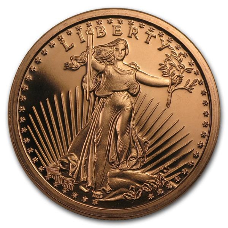 Měděná medaile 1 oz Saint-Gaudens Liberty