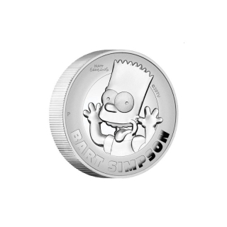 Stříbrná mince 2 oz Bart Simpson The Simpsons 2022 Proof