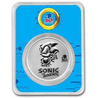 Stříbrná mince SEGA Sonic the Hedgehog  30. Výročí 1 oz 2021 TEP