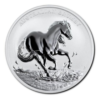Stříbrná mince 1 oz Australský kůň Brumby 2020 BU