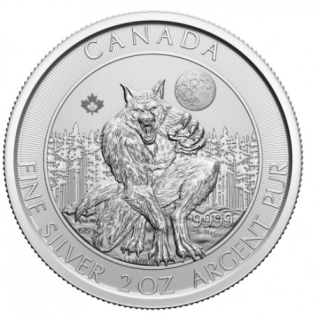 Stříbrná mince Stvoření severu - Vlkodlak 2 oz 2021