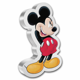 Stříbrná mince Mickey Mouse Disney 1 oz 2021 Kolorovaná
