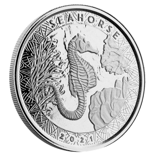 Stříbrná mince Mořský koník Samoa 1 oz 2021 BU
