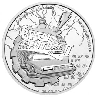 Stříbrná mince 1 oz Návrat do budoucnosti II 2021 BU