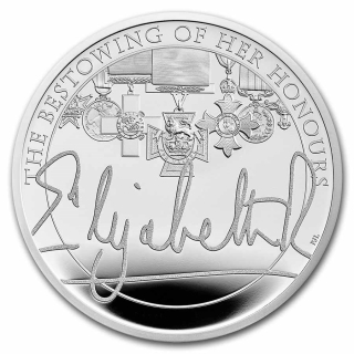 Stříbrná mince Královna Pocta a ocenění 2022 Proof 
