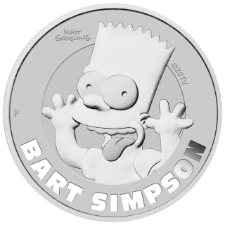 Stříbrná mince 1 oz Bart Simpson The Simpsons 2022 BU