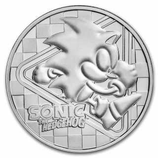 Stříbrná mince 1 oz Sonic the Hadgehog 30. Výročí SEGA 2022 BU