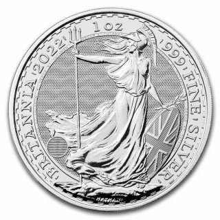 Stříbrná mince 1 oz Britannia 2022 BU