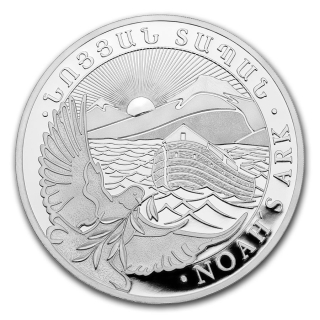 Stříbrná mince 1 oz Noemova archa Arménie