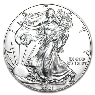 Stříbrná mince 1 oz US Silver Eagle 2021 typ 1