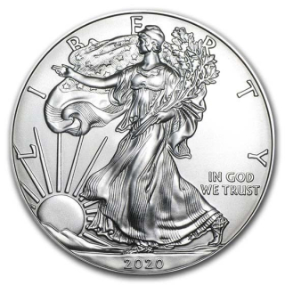 Stříbrná mince 1 oz US Silver Eagle 2020