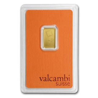 Zlatý slitek 2,5 g Valcambi