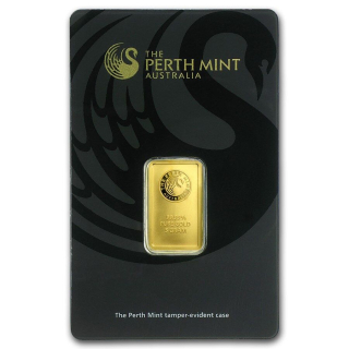 Zlatý slitek 5 g Perth Mint