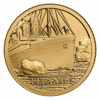 Zlatá mince 0,5 g Titanic 2022 Proof