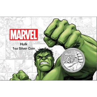  Stříbrná mince MARVEL Hulk 1 oz 2019 v kartě