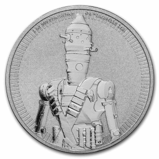 Stříbrná mince 1 oz Star Wars Mandalorian IG-11 2022