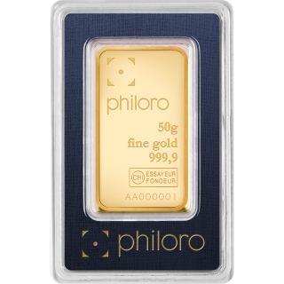 Zlatý slitek 50g Philoro