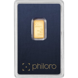 Zlatý slitek 2,5 g Philoro