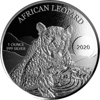 Stříbrná mince 1 oz Africký Leopard 2020
