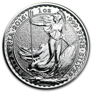 Stříbrná mince 1 oz Britannia 2016 BU
