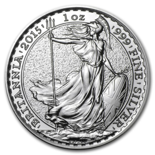 Stříbrná mince 1 oz Britannia 2015 BU