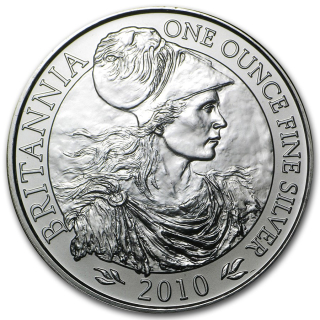 Stříbrná mince 1 oz Britannia 2010 BU