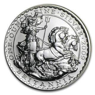 Stříbrná mince 1 oz Britannia 2009 BU