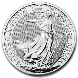 Stříbrná mince 1 oz Britannia 2021 BU