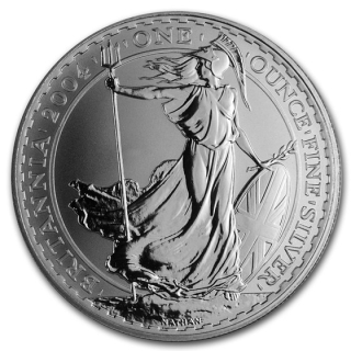 Stříbrná mince 1 oz Britannia 2004 BU