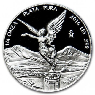 Stříbrná mince 1/4 oz Libertad
