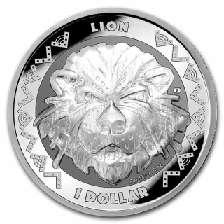 Stříbrná mince 1 oz Lev Big Five 2022 BU