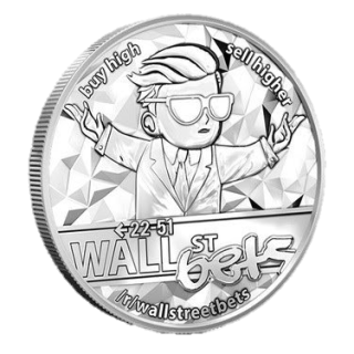 Stříbrná mince 1 oz Wall Street Bets 2021