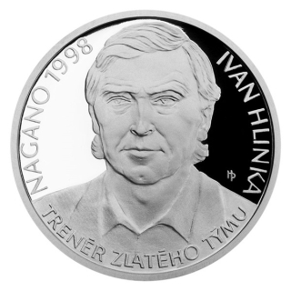 Stříbrná mince 1 oz Ivan Hlinka Legendy českého hokeje 2018 Proof  