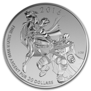Stříbrná mince 1/4 oz Batman Vs Superman: Úsvit spravedlnosti 2016