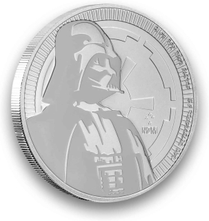 Stříbrná mince 1 oz Darth Vader 2017 BU