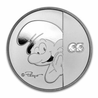 Stříbrná mince 1 oz Šmoulové 2023 BU