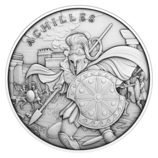 Stříbrná medaile 1 oz Achilles Legendary Warriors 