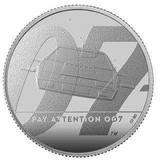 Stříbrná mince 1/2 oz Pay Attention James Bond 007 2020 Proof