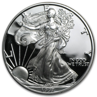 Stříbrná mince 1 oz U.S. Eagle 1997 Proof